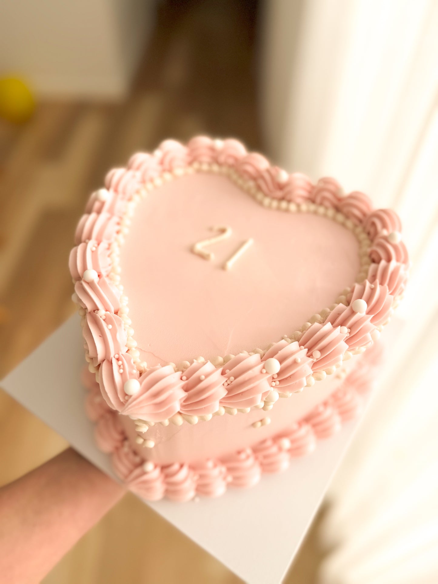 8 inch Heart Cakes