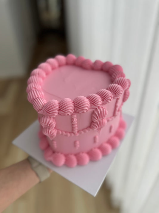 6 inch Heart Cakes
