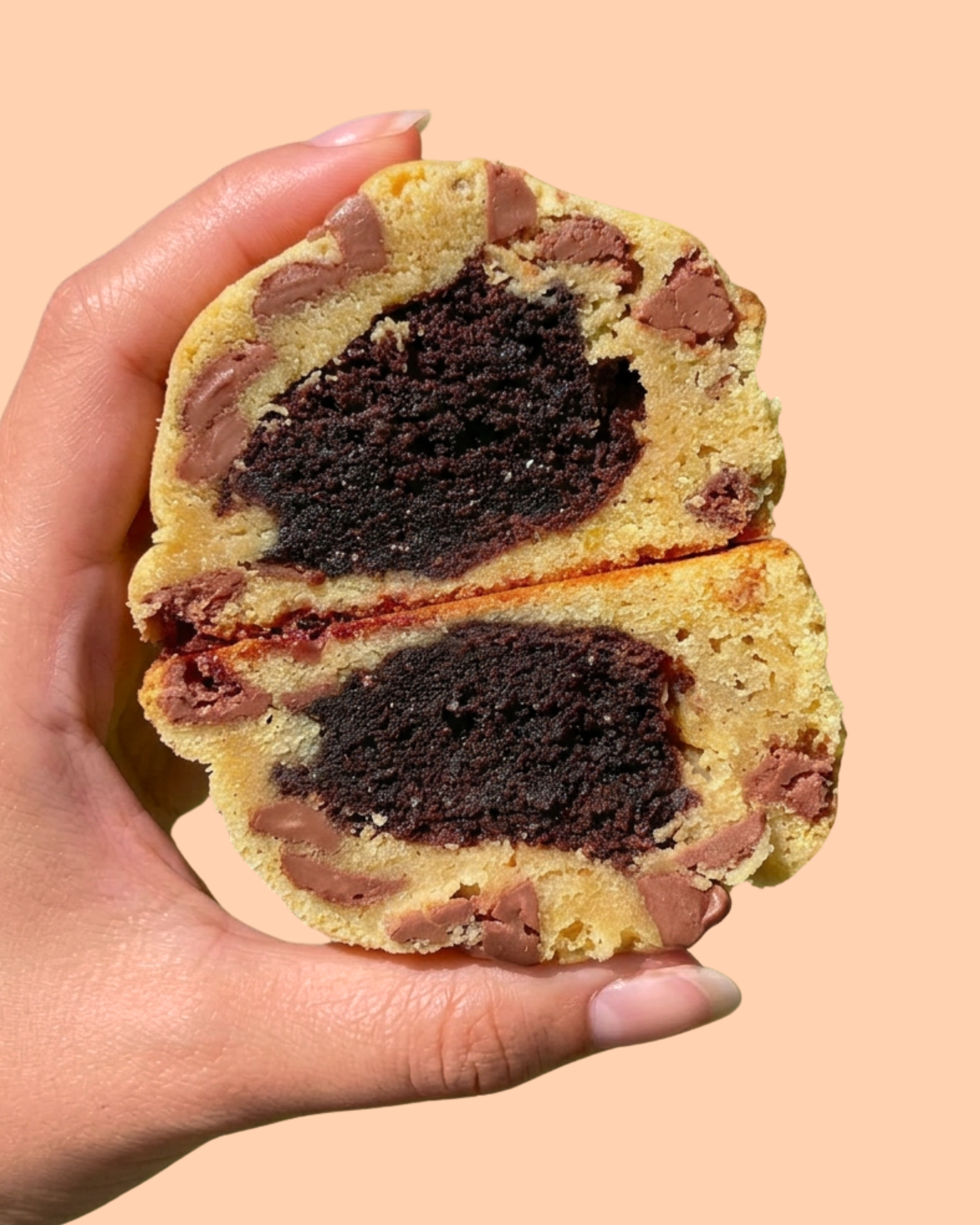 Brownie Stuffed Brookie