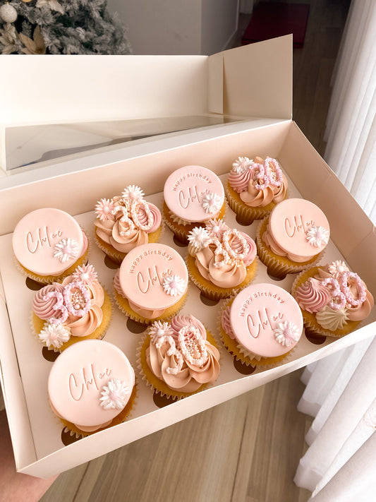 12 Birthday Cupcakes