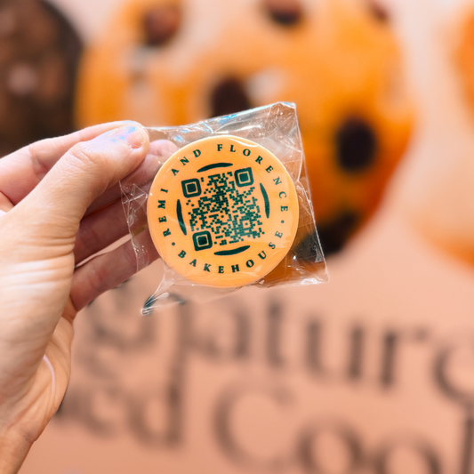 Large Round Custom Logo Sugar Cookies